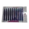 Color stainless steel tweezers set, precision anti-slip pointed tip, multi-purpose beauty and eyebrow shaping tools Item Picture